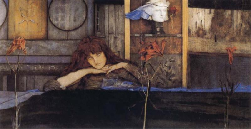 Fernand Khnopff I Lock my Door upon Myself china oil painting image